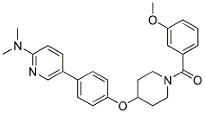 5-(4-([1-(3-METHOXYBENZOYL)PIPERIDIN-4-YL]OXY)PHENYL)-N,N-DIMETHYLPYRIDIN-2-AMINE Struktur