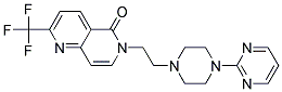 6-[2-(4-PYRIMIDIN-2-YLPIPERAZIN-1-YL)ETHYL]-2-(TRIFLUOROMETHYL)-1,6-NAPHTHYRIDIN-5(6H)-ONE Struktur