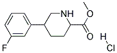 METHYL 5-(3-FLUOROPHENYL)PIPERIDINE-2-CARBOXYLATE HYDROCHLORIDE Struktur