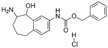 (8-AMINO-9-HYDROXY-6,7,8,9-TETRAHYDRO-5H-BENZOCYCLOHEPTEN-2-YL)-CARBAMIC ACID BENZYL ESTER HYDROCHLORIDE Struktur