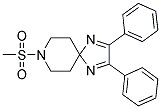 8-(METHYLSULFONYL)-2,3-DIPHENYL-1,4,8-TRIAZASPIRO[4.5]DECA-1,3-DIENE Struktur