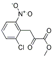 METHYL-3-(2-CHLORO-6-NITROPHENYL)-2-OXOPROPANOATE Struktur