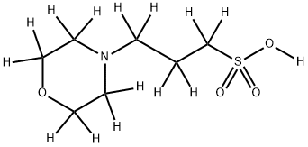 3-(N-MORPHOLINO)PROPANESULFONIC ACID-D15 Struktur