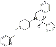 N-[1-(2-PYRIDIN-2-YLETHYL)PIPERIDIN-4-YL]-N-(PYRIDIN-3-YLMETHYL)THIOPHENE-2-SULFONAMIDE Struktur