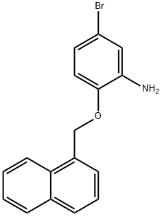 5-BROMO-2-(1-NAPHTHYLMETHOXY)PHENYLAMINE Struktur