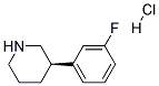 (R)-3-(3-FLUOROPHENYL)-PIPERIDINE HCL Struktur