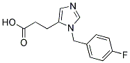 3-[3-(4-FLUOROBENZYL)IMIDAZOL-4-YL]PROPIONIC ACID Struktur