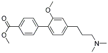 4'-(3-DIMETHYLAMINO-PROPYL)-2'-METHOXY-BIPHENYL-4-CARBOXYLIC ACID METHYL ESTER Struktur