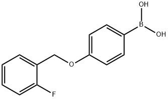 4-(2'-FLUOROBENZYLOXY)PHENYLBORONIC ACID Struktur