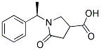 5-OXO-1-[(1R)-1-PHENYLETHYL]-3-PYRROLIDINECARBOXYLIC ACID Struktur