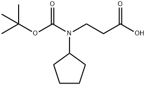 3-(TERT-BUTOXYCARBONYL(CYCLOPENTYL)AMINO)PROPANOIC ACID Struktur