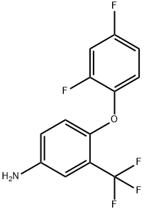 4-(2,4-DIFLUOROPHENOXY)-3-(TRIFLUOROMETHYL)ANILINE Struktur