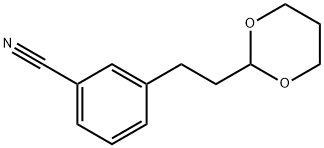 3-(1,3-DIOXAN-2-YLETHYL)BENZONITRILE Struktur