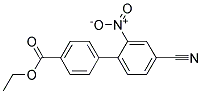 4'-CYANO-2'-NITRO-BIPHENYL-4-CARBOXYLIC ACID ETHYL ESTER Struktur