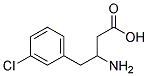 3-AMINO-4-(3-CHLOROPHENYL)BUTANOIC ACID Struktur