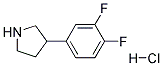 3-(3,4-DIFLUOROPHENYL)PYRROLIDINE HYDROCHLORIDE Struktur