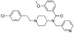 N-(1-[2-(4-CHLOROPHENYL)ETHYL]PIPERIDIN-4-YL)-3-METHOXY-N-(PYRIDIN-3-YLMETHYL)BENZAMIDE Struktur