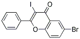 6-BROMO-3-IODO-2-PHENYL-CHROMEN-4-ONE Struktur