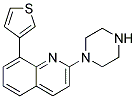 2-PIPERAZIN-1-YL-8-(3-THIENYL)QUINOLINE Struktur