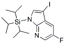 5-FLUORO-3-IODO-1-TRIISOPROPYLSILANYL-1H-PYRROLO[2,3-B]PYRIDINE Struktur