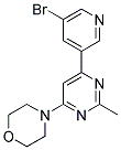 4-[6-(5-BROMOPYRIDIN-3-YL)-2-METHYLPYRIMIDIN-4-YL]MORPHOLINE Struktur