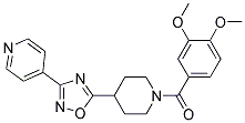 4-(5-[1-(3,4-DIMETHOXYBENZOYL)PIPERIDIN-4-YL]-1,2,4-OXADIAZOL-3-YL)PYRIDINE Struktur