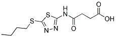 4-((5-(BUTYLTHIO)-1,3,4-THIADIAZOL-2-YL)AMINO)-4-OXOBUTANOIC ACID Struktur