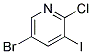 5-BROMO-2-CHLORO-3-IODO-PYRIDINE Struktur