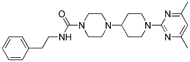 4-[1-(4,6-DIMETHYLPYRIMIDIN-2-YL)PIPERIDIN-4-YL]-N-(2-PHENYLETHYL)PIPERAZINE-1-CARBOXAMIDE Struktur