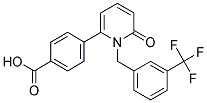 4-(6-OXO-1-[3-(TRIFLUOROMETHYL)BENZYL]-1,6-DIHYDROPYRIDIN-2-YL)BENZOIC ACID Struktur