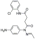 3-[1-(4-AMINO-PHENYL)-ETHYLIDENE-HYDRAZINOCARBONYL]-N-(2-CHLORO-PHENYL)-PROPIONAMIDE Struktur