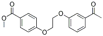 METHYL 4-[2-(3-ACETYLPHENOXY)ETHOXY]BENZENECARBOXYLATE Struktur