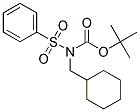 BENZENESULFONYL(CYCLOHEXYL)METHYLCARBAMIC ACID TERT BUTYL ESTER Struktur