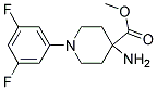 METHYL 4-AMINO-1-(3,5-DIFLUOROPHENYL)PIPERIDINE-4-CARBOXYLATE Struktur