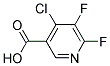 4-CHLORO-5,6-DIFLUOROPYRIDINE-3-CARBOXYLIC ACID Struktur