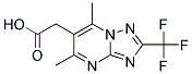 [5,7-DIMETHYL-2-(TRIFLUOROMETHYL)[1,2,4]TRIAZOLO[1,5-A]PYRIMIDIN-6-YL]ACETIC ACID Struktur