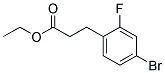 3-(4-BROMO-2-FLUORO-PHENYL)-PROPIONIC ACID ETHYL ESTER Struktur