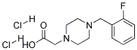 [4-(2-FLUORO-BENZYL)-PIPERAZIN-1-YL]-ACETIC ACID DIHYDROCHLORIDE Struktur