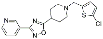 3-(5-(1-[(5-CHLORO-2-THIENYL)METHYL]PIPERIDIN-4-YL)-1,2,4-OXADIAZOL-3-YL)PYRIDINE Struktur