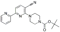 4-(5-CYANO-[2,2']BIPYRIDINYL-6-YL)-PIPERAZINE-1-CARBOXYLIC ACID TERT-BUTYL ESTER Struktur