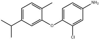 3-CHLORO-4-(5-ISOPROPYL-2-METHYLPHENOXY)ANILINE Struktur