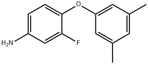 4-(3,5-DIMETHYLPHENOXY)-3-FLUOROANILINE Struktur