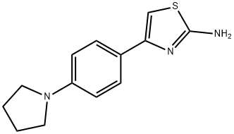 4-[4-(1-PYRROLIDINYL)PHENYL]-1,3-THIAZOL-2-YLAMINE Struktur