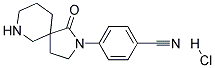 4-(1-OXO-2,7-DIAZASPIRO[4.5]DECAN-2-YL)BENZONITRILE HYDROCHLORIDE Struktur