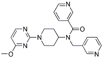 N-[1-(4-METHOXYPYRIMIDIN-2-YL)PIPERIDIN-4-YL]-N-(PYRIDIN-3-YLMETHYL)NICOTINAMIDE Struktur