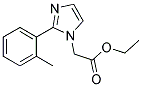 (2-O-TOLYL-IMIDAZOL-1-YL)-ACETIC ACID ETHYL ESTER Struktur