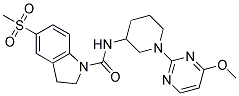 N-[1-(4-METHOXYPYRIMIDIN-2-YL)PIPERIDIN-3-YL]-5-(METHYLSULFONYL)INDOLINE-1-CARBOXAMIDE Struktur