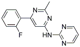 N-[6-(2-FLUOROPHENYL)-2-METHYLPYRIMIDIN-4-YL]PYRIMIDIN-2-AMINE Struktur