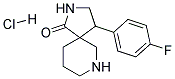 4-(4-FLUOROPHENYL)-2,7-DIAZASPIRO[4.5]DECAN-1-ONE HYDROCHLORIDE Struktur