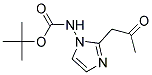 BOC-[2-(2-OXO-PROPYL)-IMIDAZOL-1-YL]AMINE Struktur